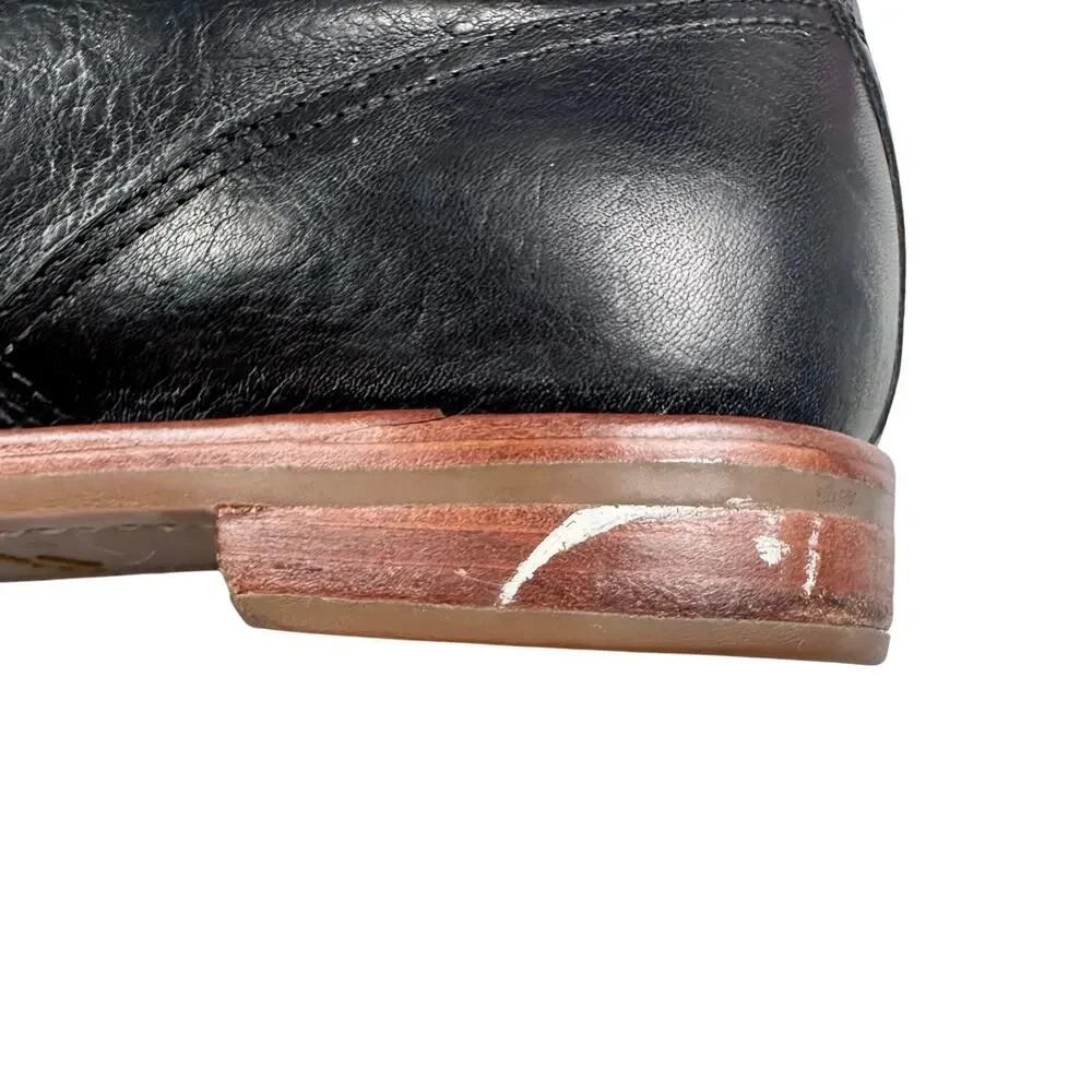 Rag & Bone | Men | Black Aged Worn Classic Pebbled Leather Chukka Boots | Sz 10